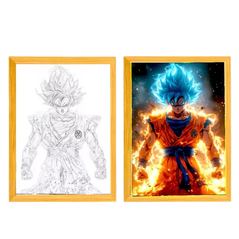 Cuadros de luz de DBZ